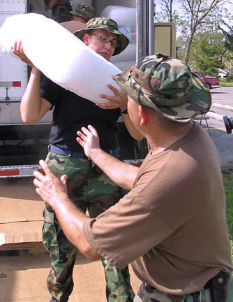 Plaquemines Parish vet, Dr. Stephen Hebert, credits the New Mexico National Guard with helping him handle the flood of pets 334x432